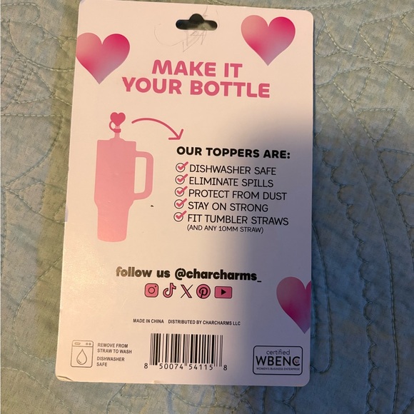 Stanley Limited Edition Quencher H2.0 Tumbler with Charm Straw Toppers - Picture 8 of 8